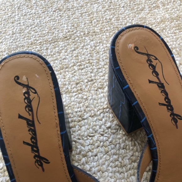 Free People Charlie Croc Block Heel - Picture 7 of 12